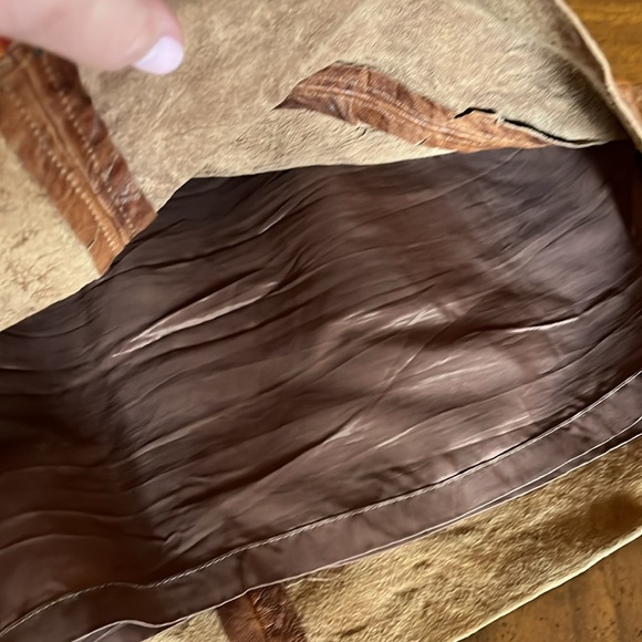 Brown Leather Mini Skirt Sz 0 Bailey 44 - Picture 4 of 10